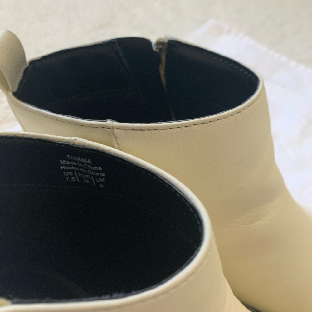 Mix No. 6 White Leather Chelsea Boots - Picture 4 of 4